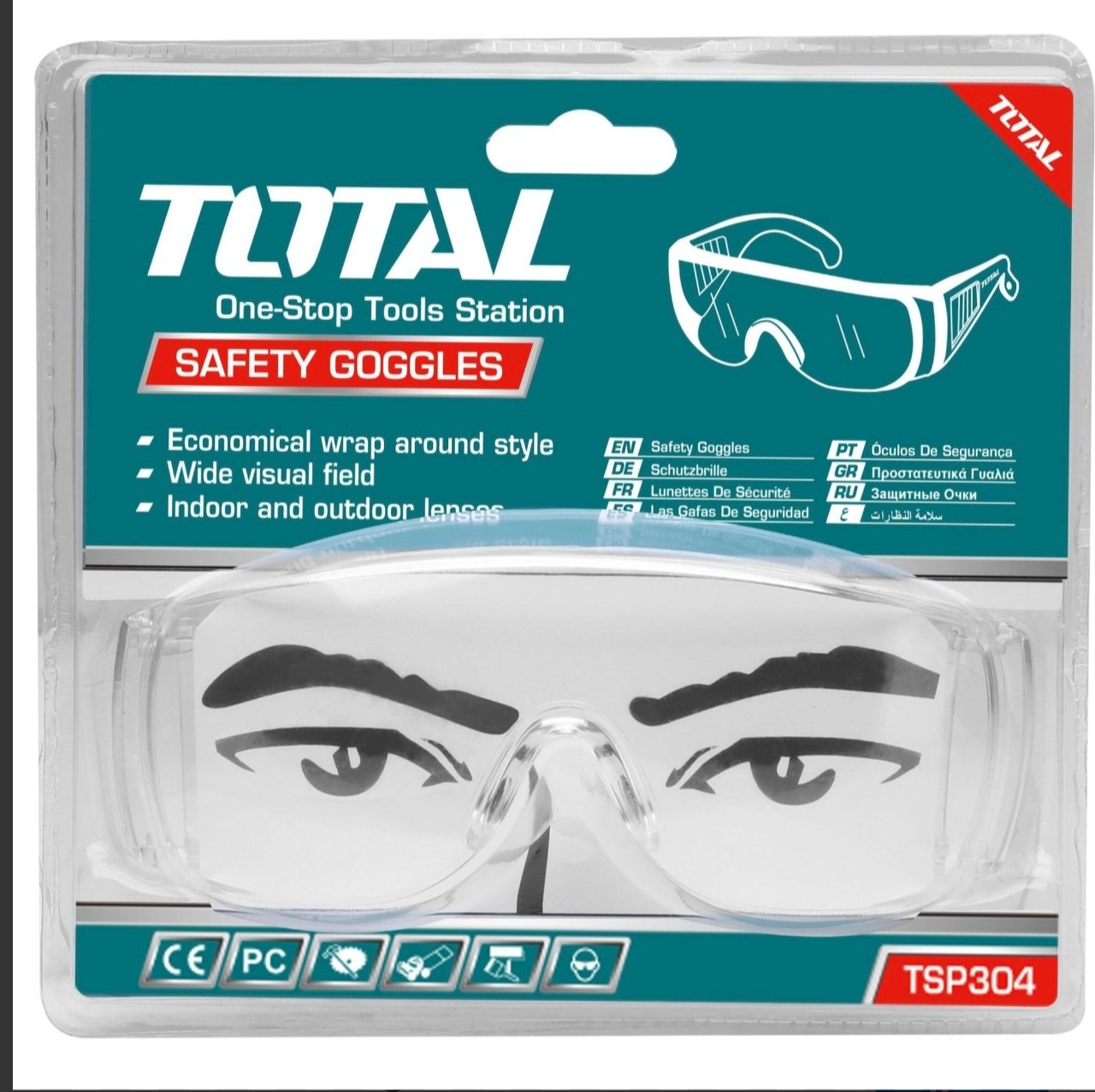 LENTE DE PROTECCION TRANSPARENTE TOTAL
