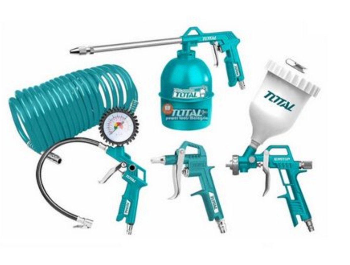 KIT HERRAMIENTAS NEUMATICAS (COMPRESOR) 5PZS TATKO53-1 TOTAL