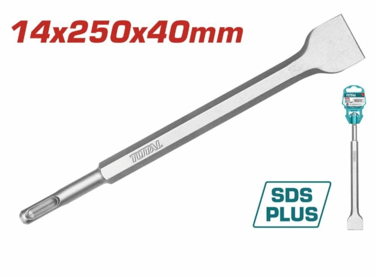CINCEL SDS PLIUS 14X250X40MM PLANO TAC15121412 TOTAL