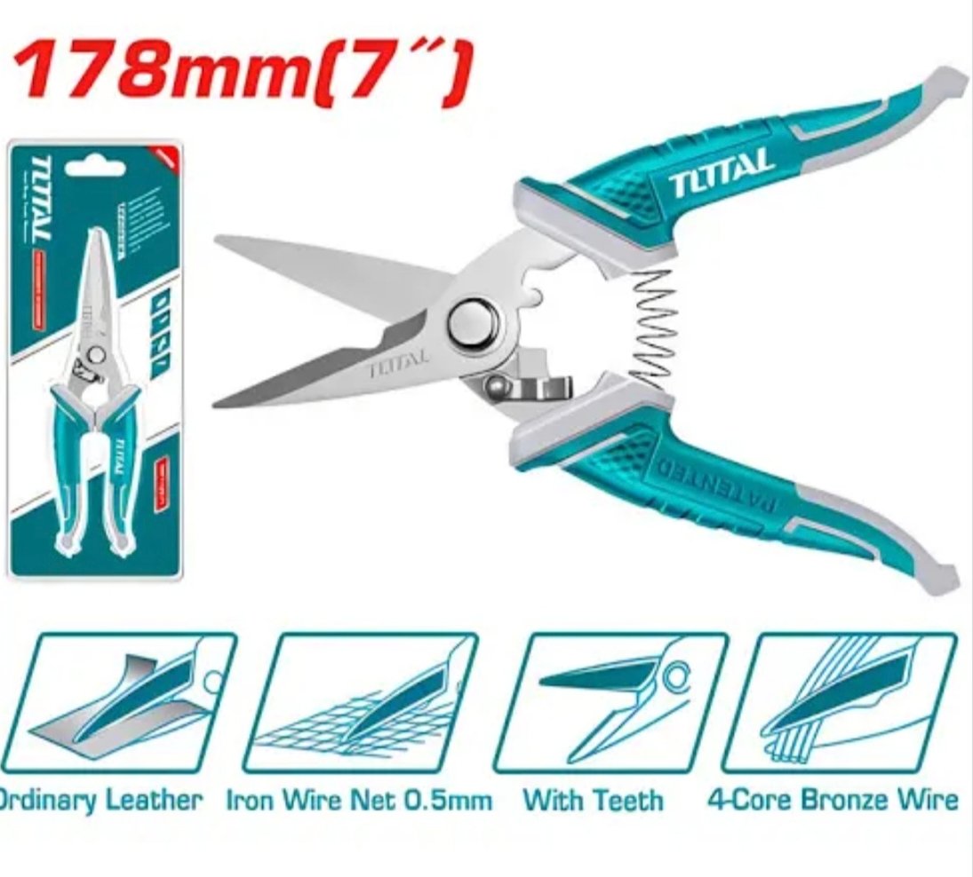 TIJERA TOTAL ELECTRICISTA 178MM.