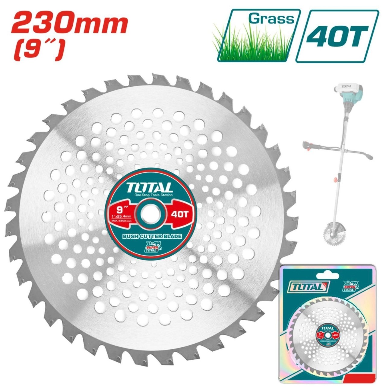 DISCO DE CORTE 230MM P/DESMALEZADORA 9¨ TAC234615 TOTAL