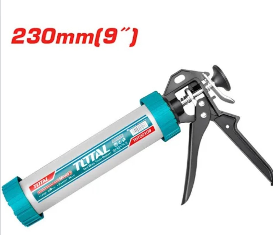 PISTOLA P/TUBO SILICONA DE ALUMINIO 230MM THT20109 TOTAL